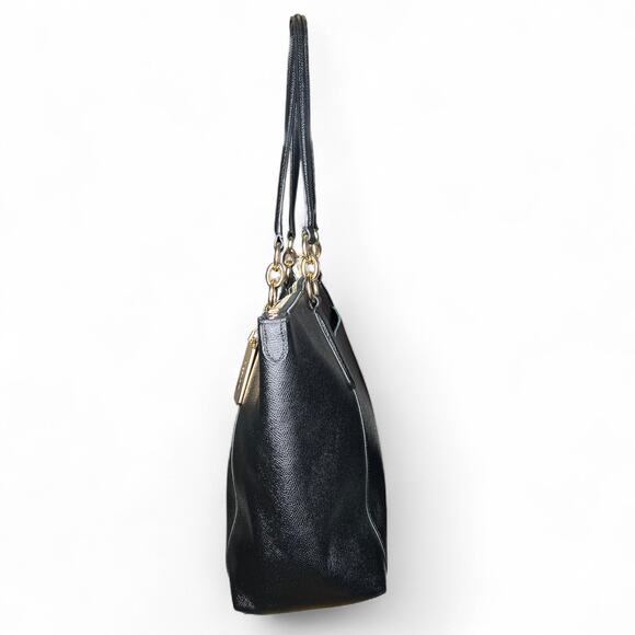 Coach Ava Tote in Black Crossgrain Leather Gold hardware - Picture 2 of 13